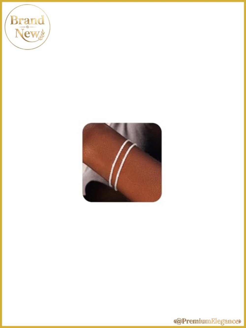 Sterling Silver Plated Chain Bracelet Set for Women with Lobster Clasp